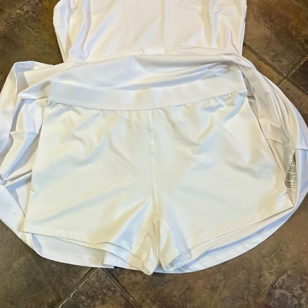 NWT Prince Women’s White Tennis Dress Undershorts Include Medium